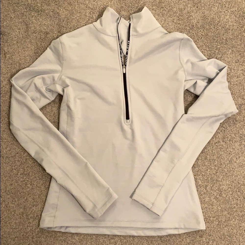 NIKE Pro baby blue workout quarter zip